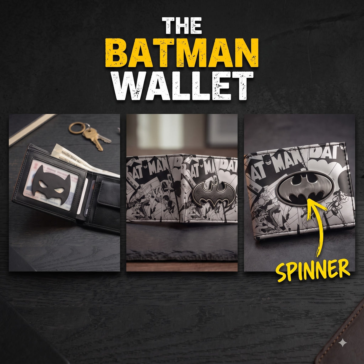 Batman spinner wallet